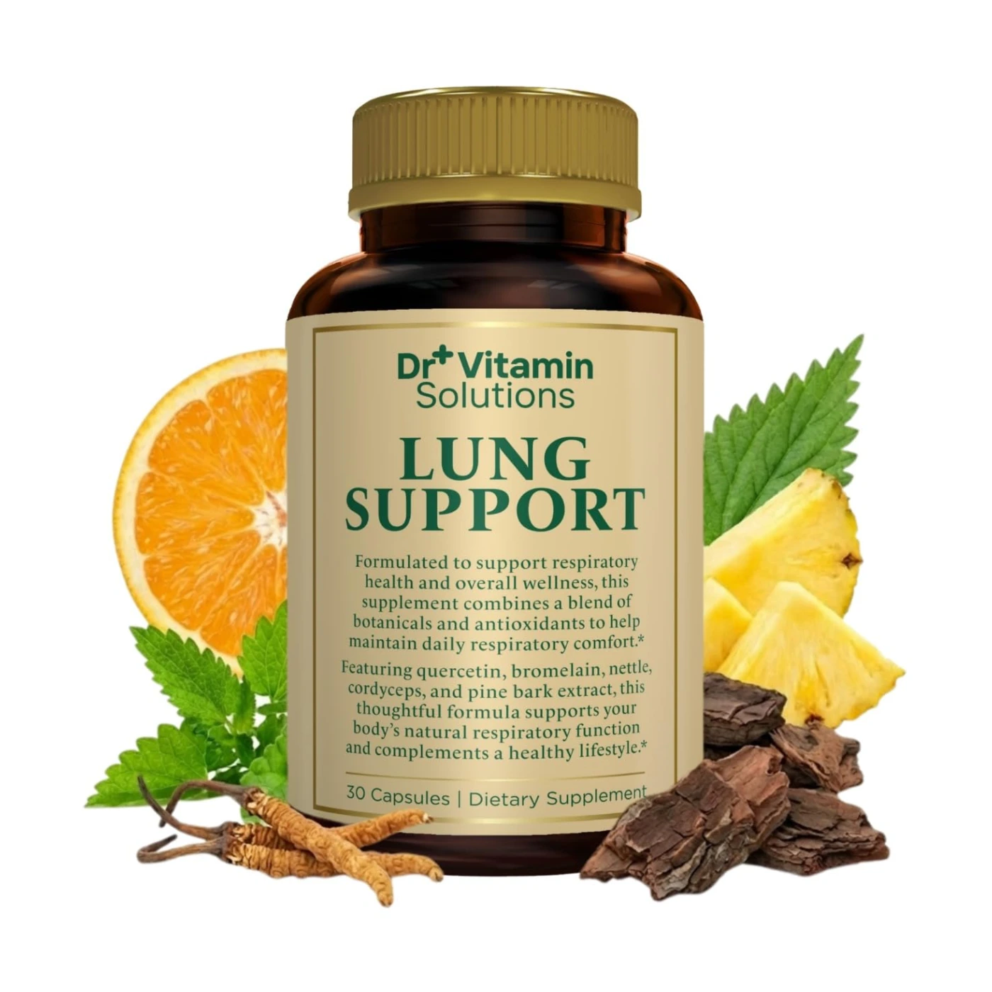 Lung Health, Lung Cleanse & Support Supplement Butterbur, Quercetin, Bromelain &…
