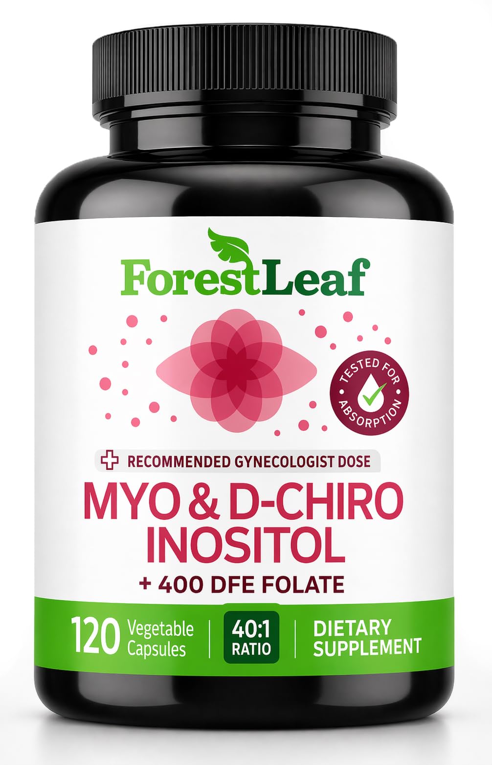 Myo-Inositol & D-Chiro Inositol Capsules w Folate