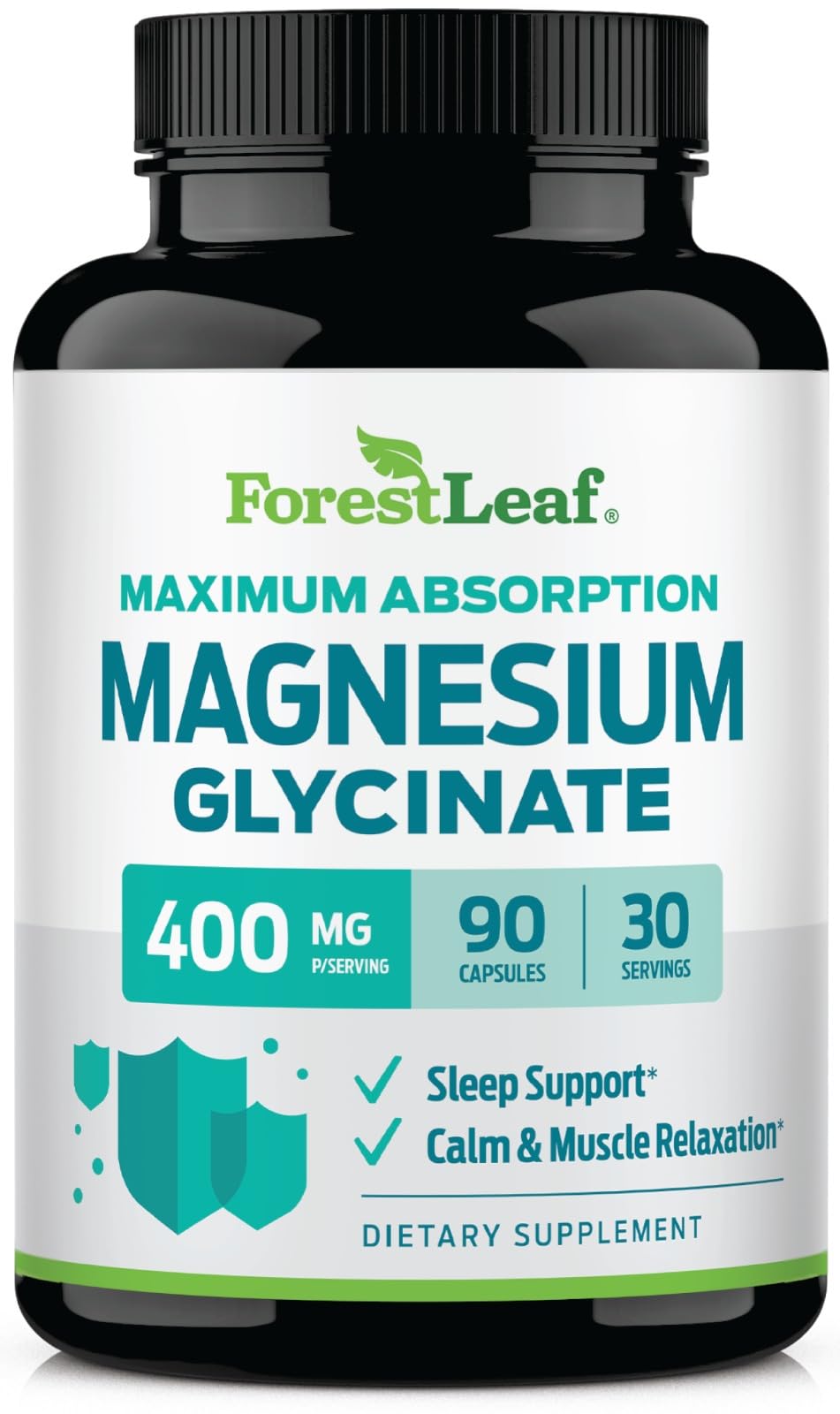 Pure Magnesium Glycinate 400mg Capsules