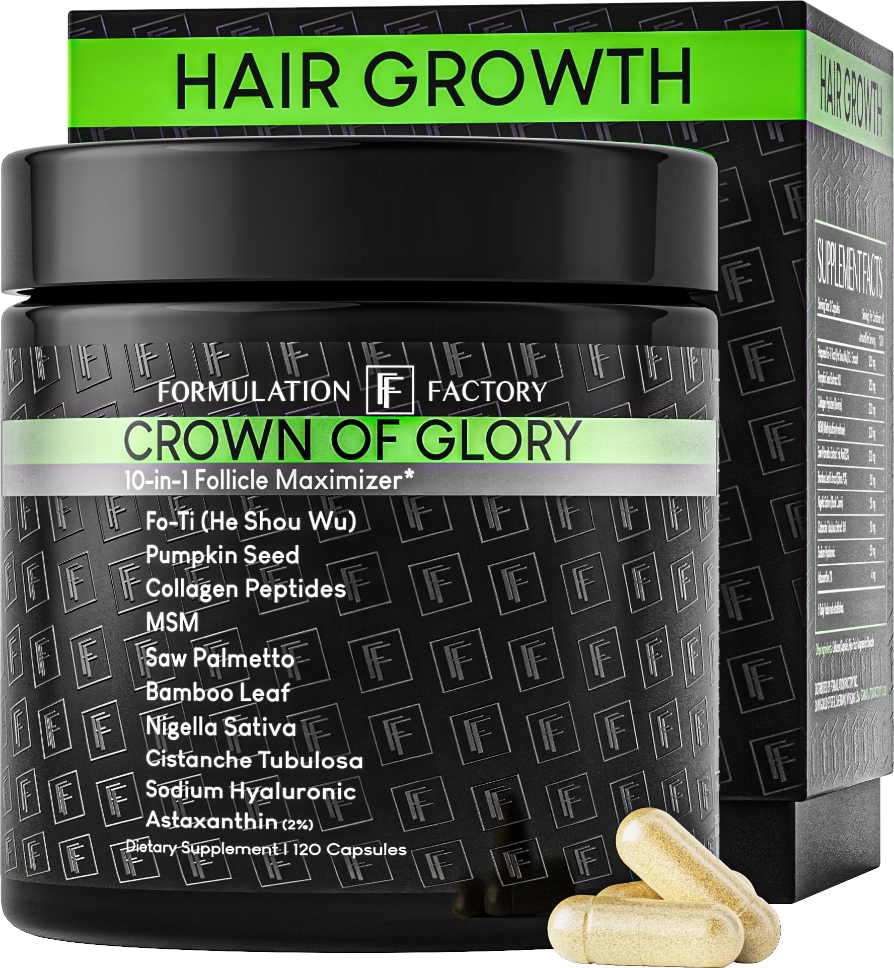 Formulation Factory Crown of Glory 10-in-1 Hair Growth Maximizer, DHT Blo…