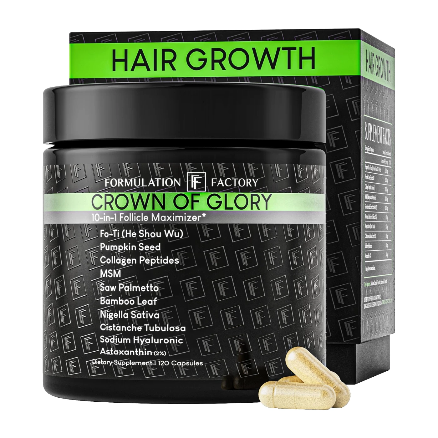 Formulation Factory Crown of Glory 10-in-1 Hair Growth Maximizer, DHT Blocker…