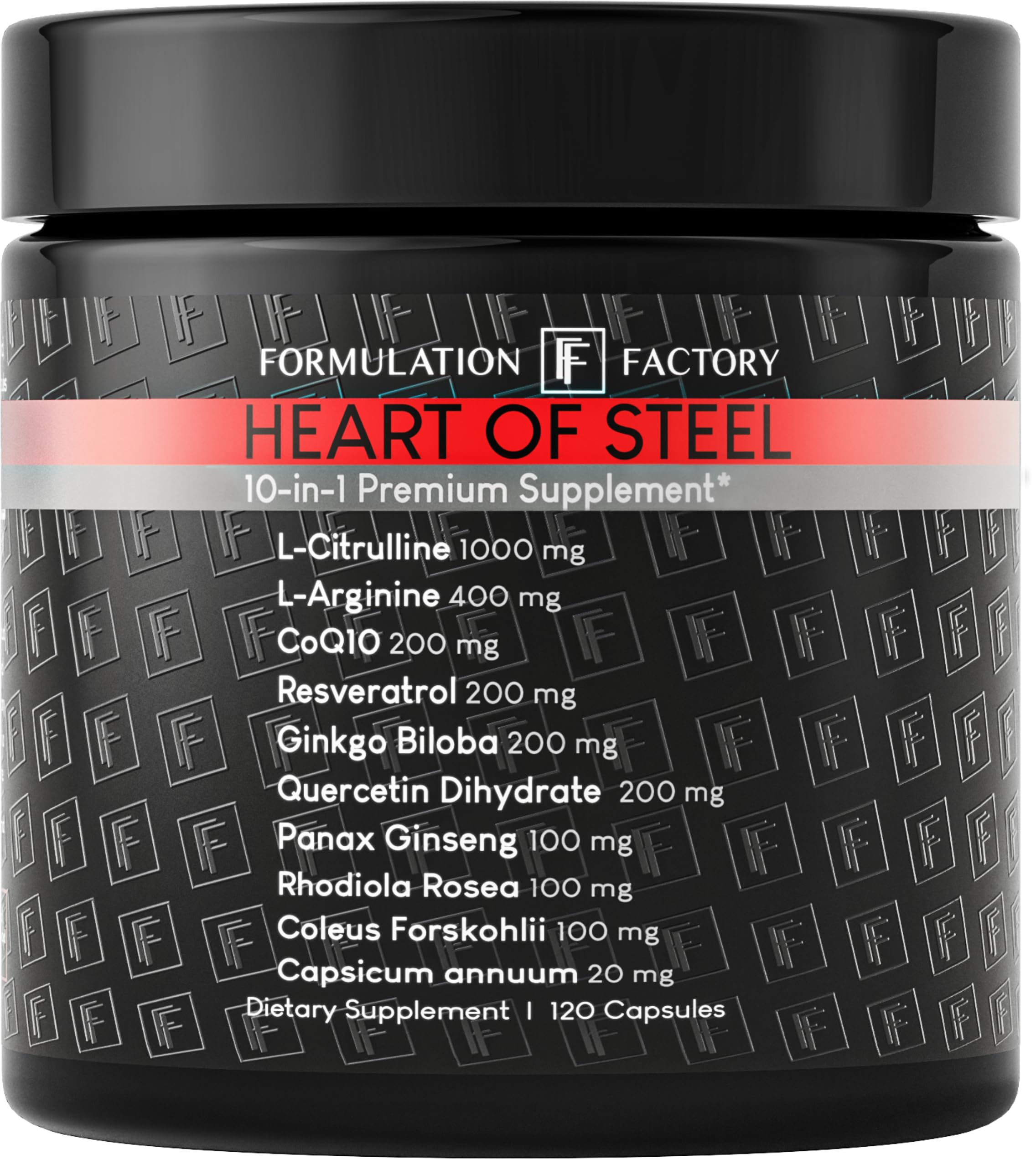 Heart Of Steel Nitric Oxide Supplement, 10-in-1 Metabolic Booster, Suppor…
