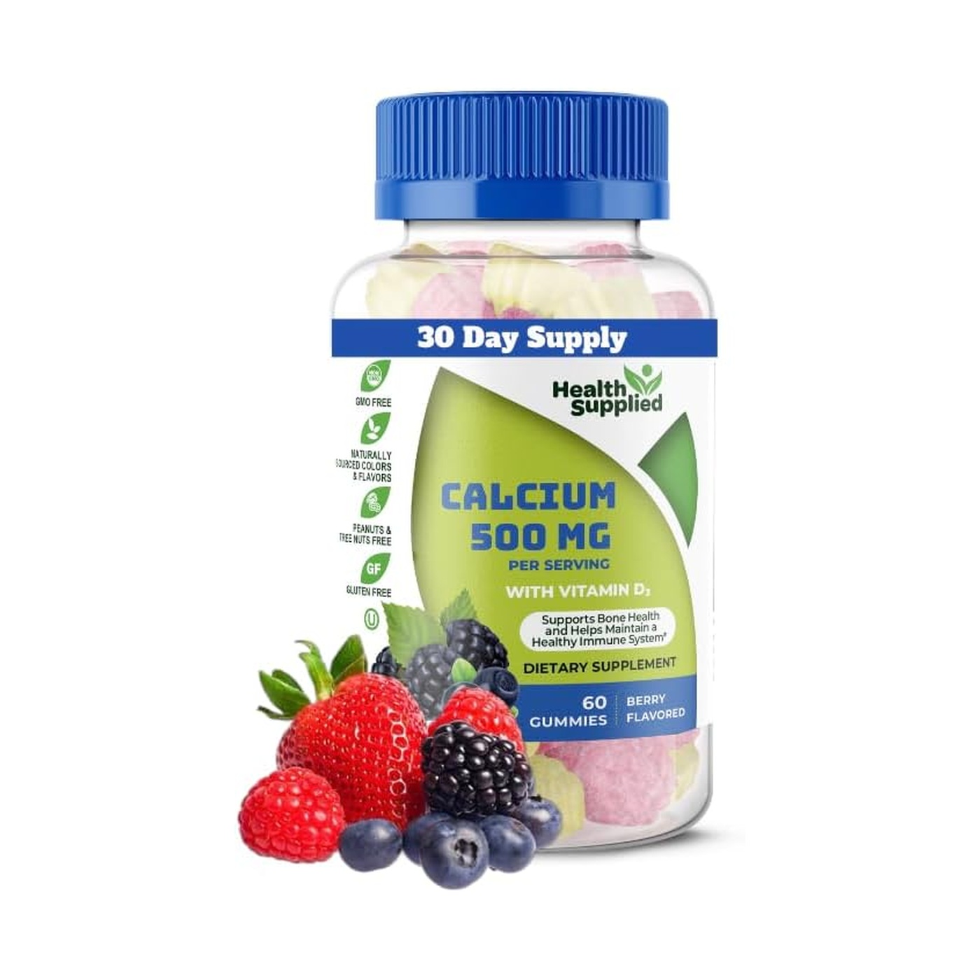 Calcium 500mg + Vitamin D3 1000 IU Gummies