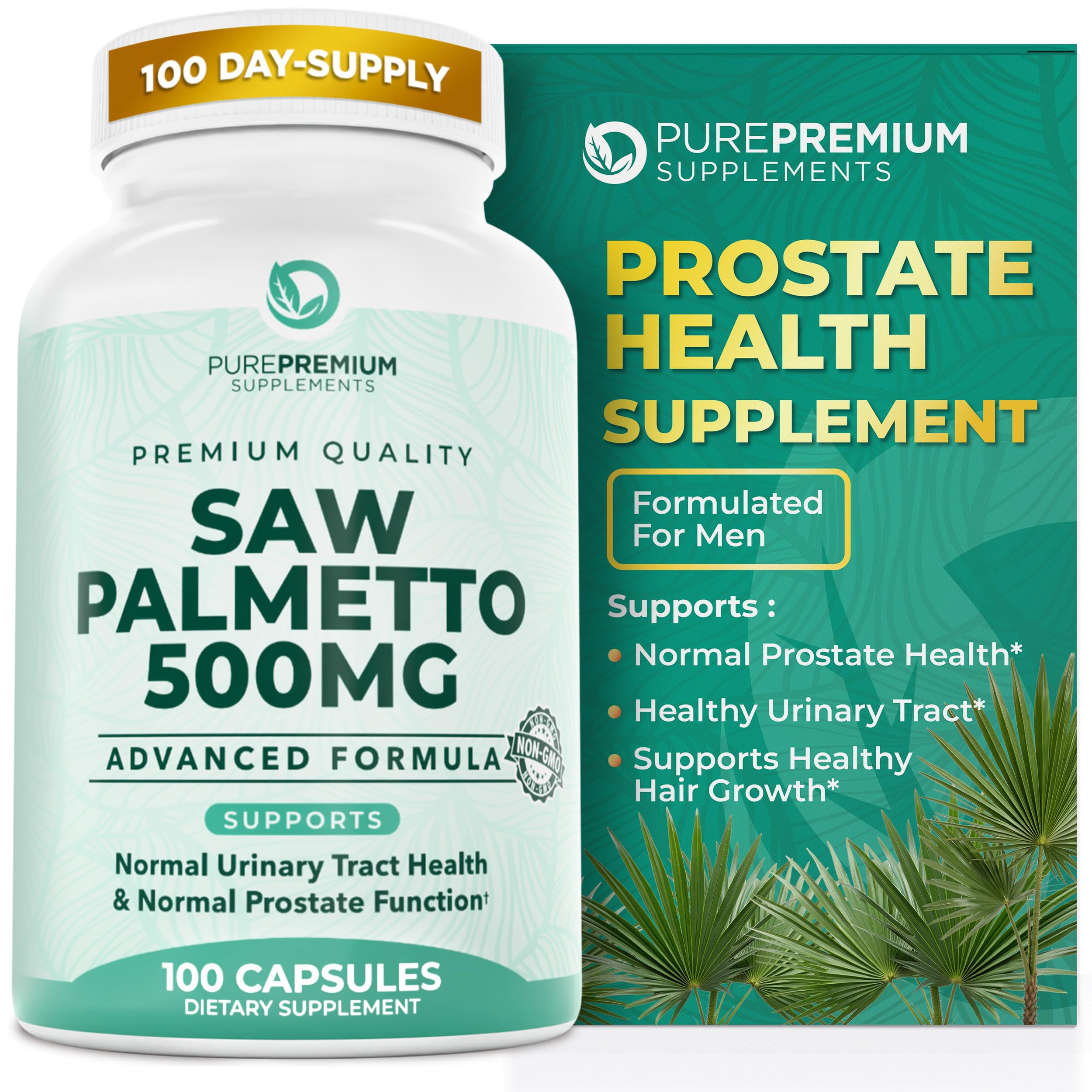 Premium Saw Palmetto 500 mg for Men & Women